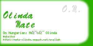 olinda mate business card